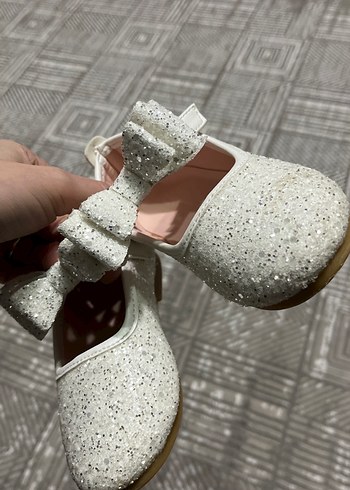 Kız Çocuk Beyaz Fiyonklu Babet - Görsel 5