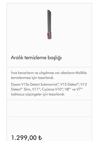 Dyson kombinasyon başlığı ve temizleme başlığı - Görsel 3