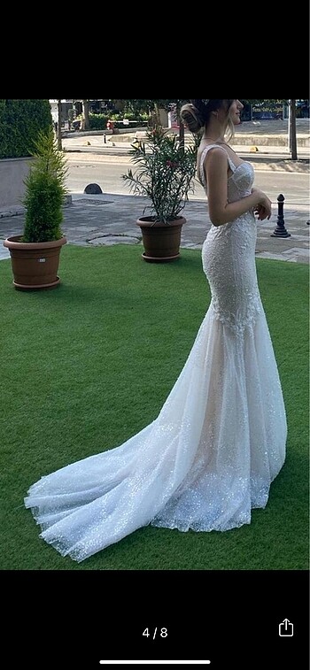 s Beden ten rengi Renk Seren moda gelinlik