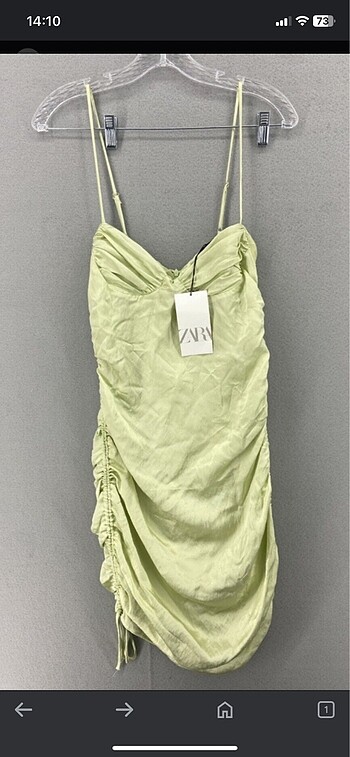 Zara Zara saten elbise
