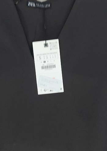 s Beden siyah Renk Zara Uzun V Yaka Elbise