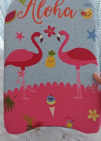 Çocuklar için Flamingo Desenli Yüzme Tahtası - Görsel 3