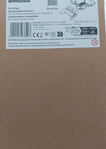 Mavi Uzaktan Kumandalı Mini Drone Model Kiti - Görsel 8