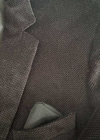 Erkek Gri Düğmeli Regular Fit Kadife Ceket  Beden 50/ 4 drop - Görsel 7