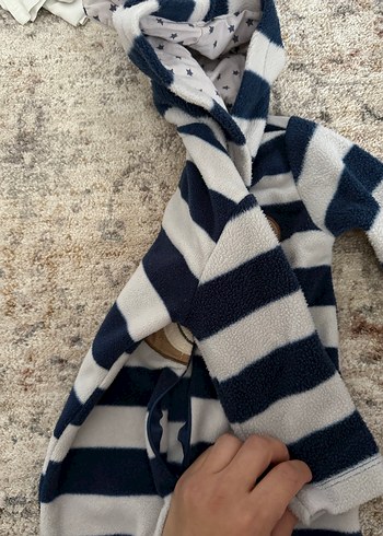 Hello baby Peluş Erkek Bebek Tulum Ayıcık Desenli - Görsel 6