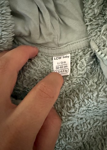 LCW Bebek Peluş Tulum Kapüşonlu - Görsel 3