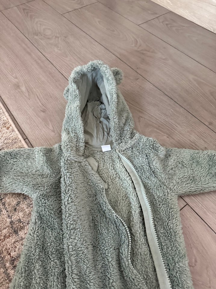 LCW Bebek Peluş Tulum Kapüşonlu - Görsel 5