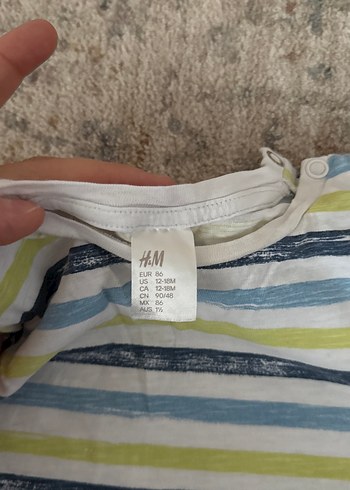 Hm Çizgili Pamuklu Erkek Çocuk Tişört - Görsel 2