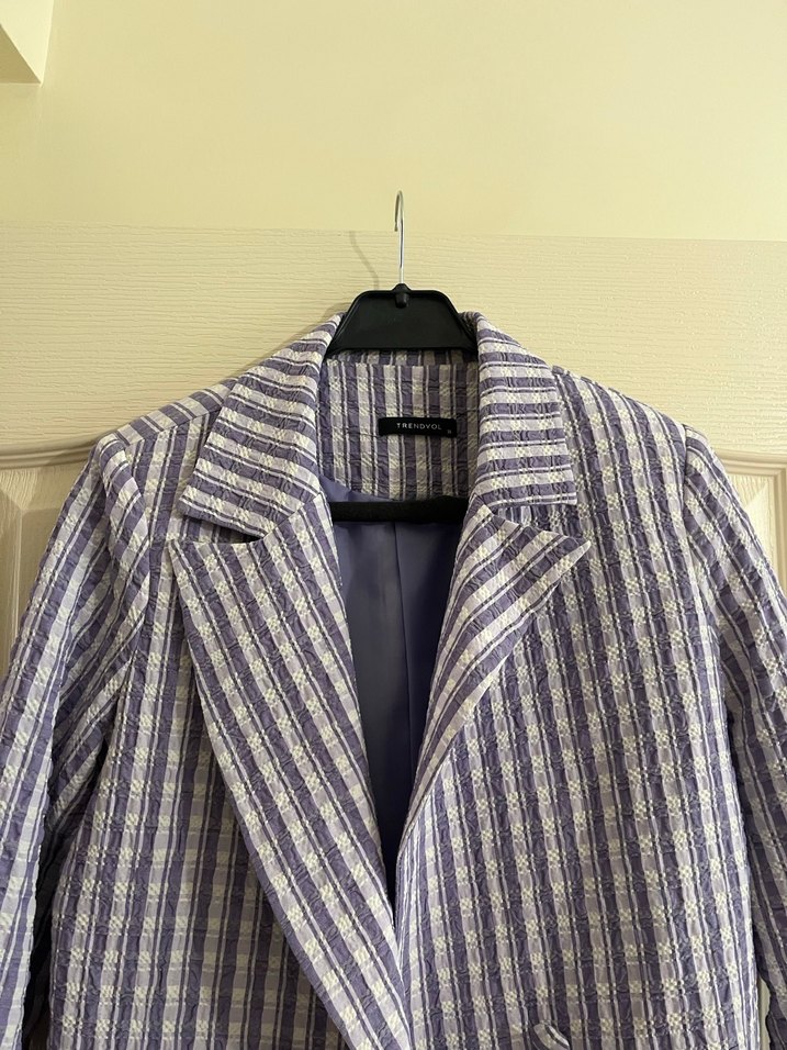 Lila Blazer Ceket - Görsel 3