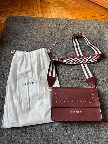 Beymen burgundy renk çanta