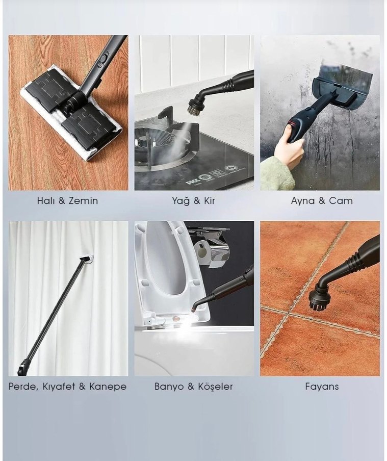 Çok Amaçlı Buharlı Temizleyici - Görsel 2