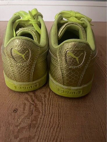38,5 Beden Puma Basket Future Metallic Neon Yellow