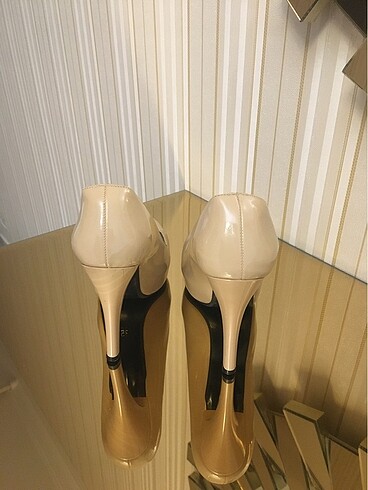 35 Beden Nude platform ayakkabı