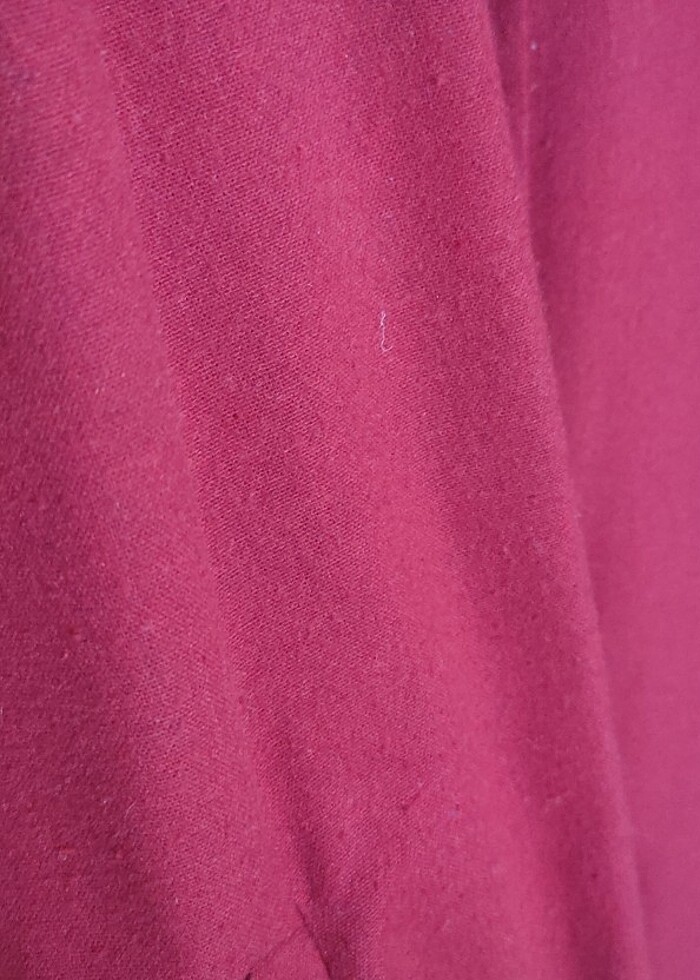 Koyu kırmızı Ceket gömlek tunik - Görsel 2