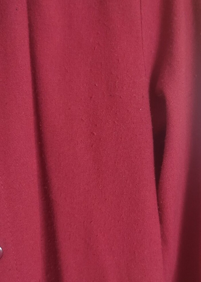 Koyu kırmızı Ceket gömlek tunik - Görsel 5