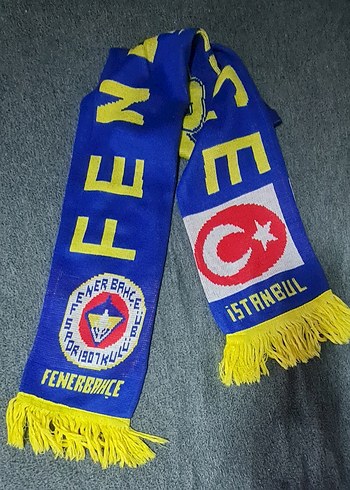 Beden Fenerbahçe yün kaşkol, atkı.