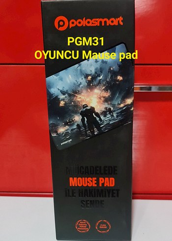 POLOSMART PGM31 oyuncu mouse pad. Sıfır kutusunda.