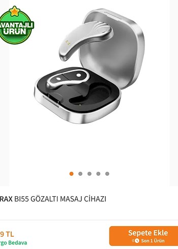 Trax BI55 Şarjlı gözaltı masaj cihazı. Sıfır. - Görsel 3