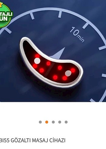 Trax BI55 Şarjlı gözaltı masaj cihazı. Sıfır. - Görsel 2