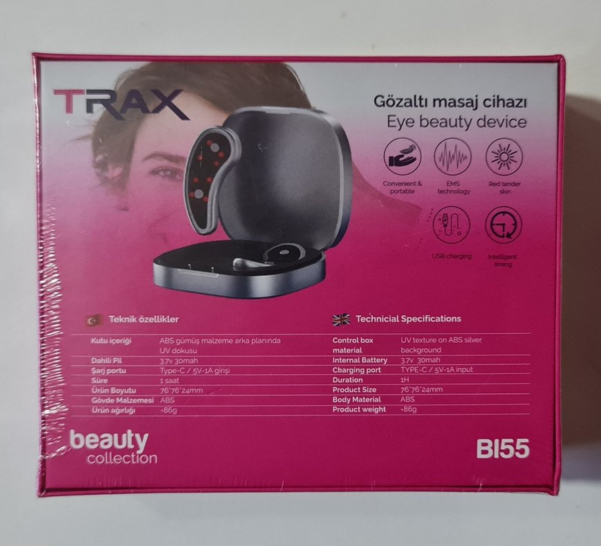 Trax BI55 Şarjlı gözaltı masaj cihazı. Sıfır. - Görsel 5