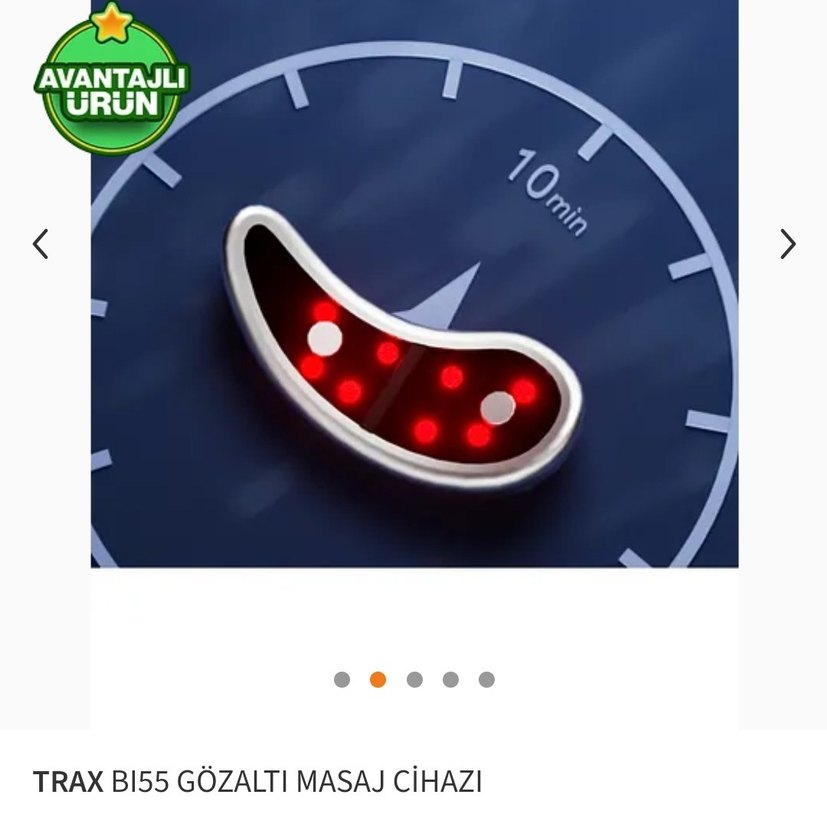 Trax BI55 Şarjlı gözaltı masaj cihazı. Sıfır. - Görsel 2