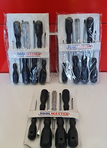 TOOL MASTER çelik 7 li Tornavida Seti. Sıfır kutusunda.
