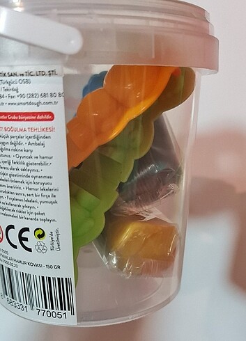 Beden Renk Smart Dough 3 boyutlu oyun hamuru. Özel kovasında. Sıfır.