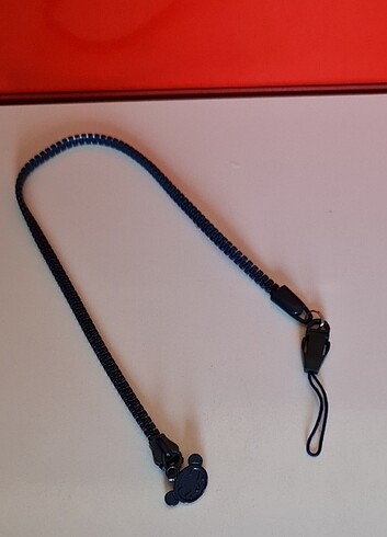 Telefon boyun askısı, telefon ipi. SİYAH