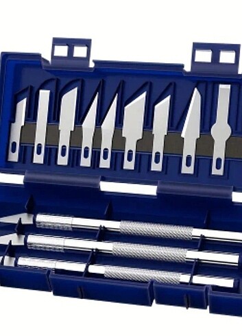 13 parça çok amaçlı metal oyma bıçağı. Kutusunda sıfır.