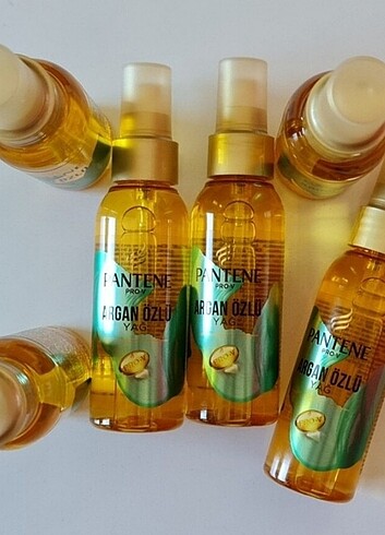 2 adet Pantene PRO-V Argan özlü saç bakım yağı. - Görsel 6