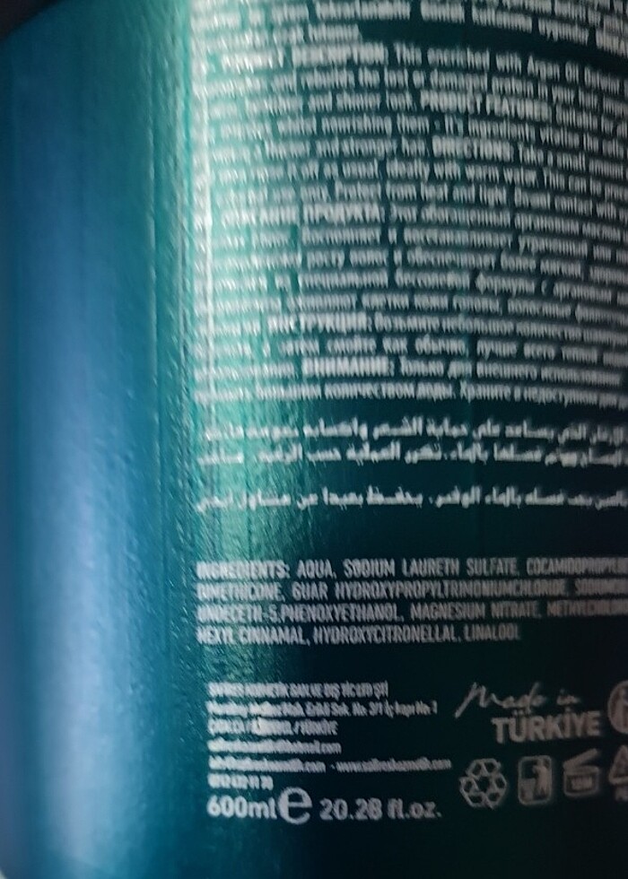 Ostwint Keratin Tuzsuz Şampuan. 600 ml. - Görsel 5