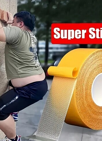 Ultra güçlü Çift Taraflı Bant. Sıfır poşetinde. Yurt dışı ürünü.