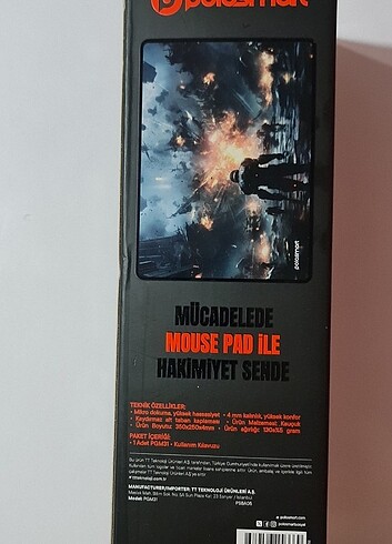 POLOSMART PGM31 oyuncu mouse pad. Sıfır kutusunda - Görsel 7