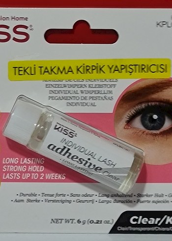 Kiss Tekli Takma Kirpik Yapıştırıcısı şeffaf - Görsel 3