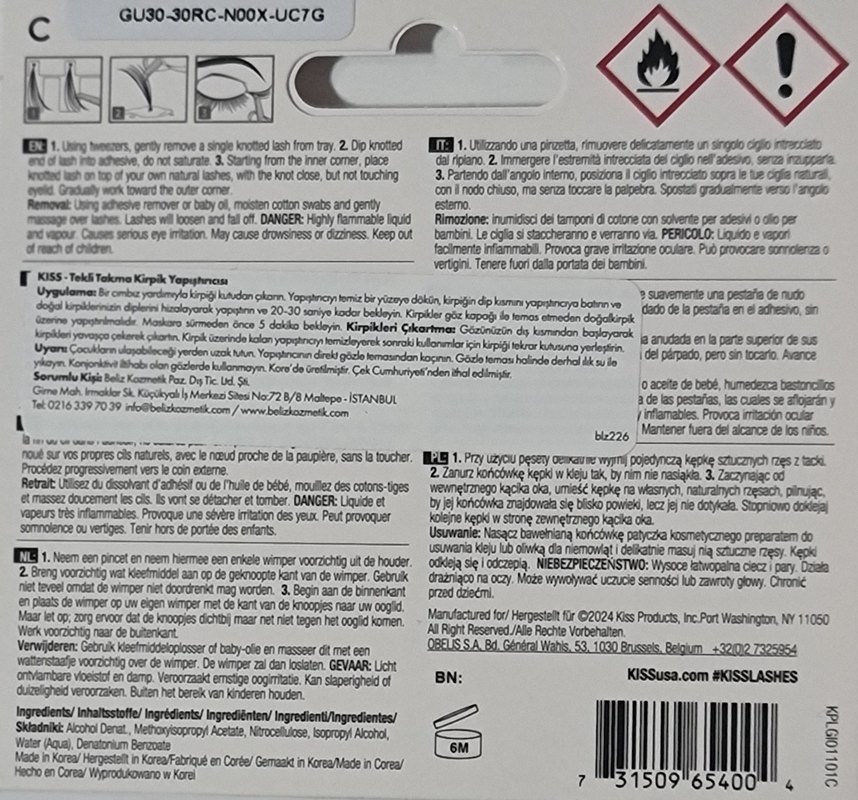 Kiss Tekli Takma Kirpik Yapıştırıcısı şeffaf - Görsel 5
