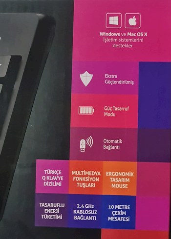 Polosmart PSK11 kablosuz klavye ve Mouse set. - Görsel 7