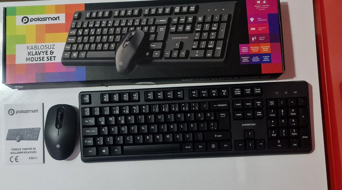 Polosmart PSK11 kablosuz klavye ve Mouse set. - Görsel 4