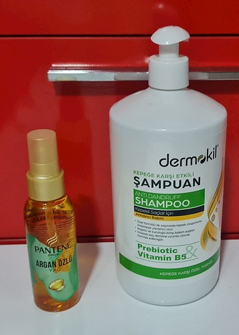 2 ürün argan saç serumu Dermokil saç dökülme karşı şampuan - Görsel 3
