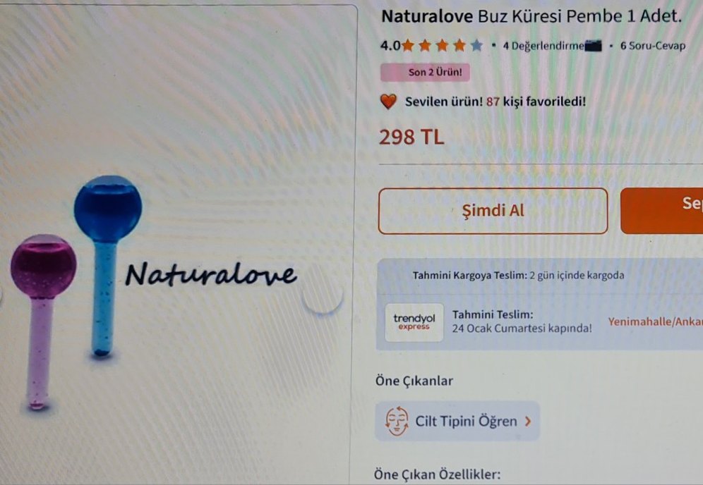 2 Adet Naturalove Mavi Masaj Küresi - Görsel 2