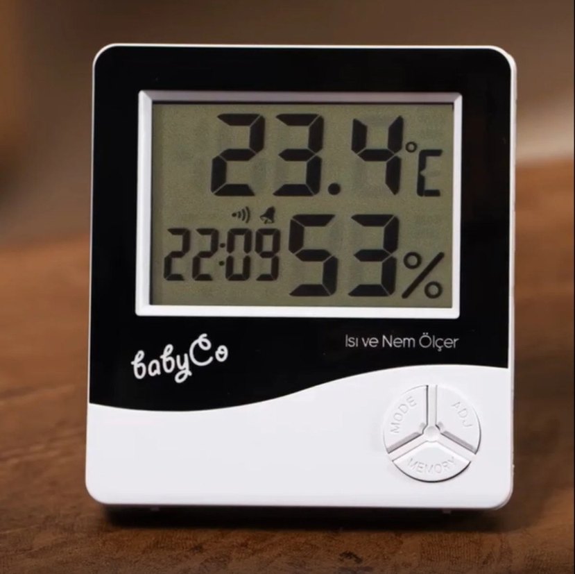 babyCo Dijital Sıcaklık ve Nem Ölçer - Görsel 2