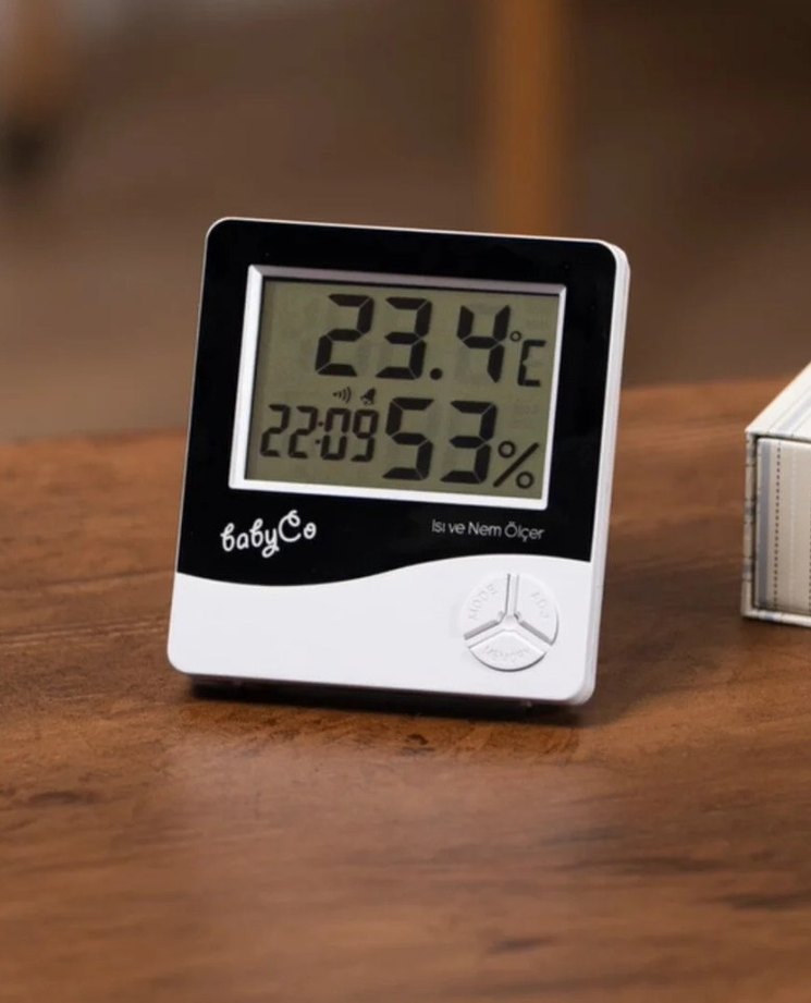 babyCo Dijital Sıcaklık ve Nem Ölçer - Görsel 3
