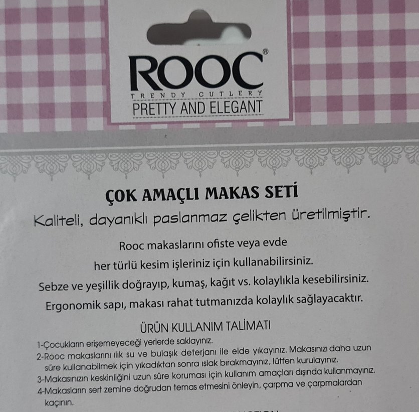 ROOC 3 lü çok amaçlı makas seti. AÇIK SÜTLÜ KAHVE - Görsel 5