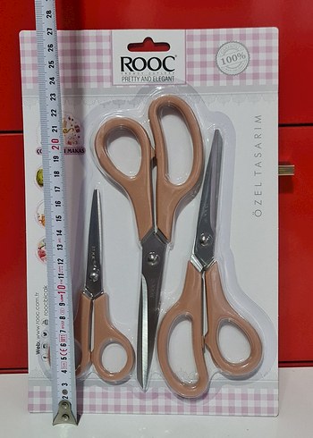 ROOC 3 lü çok amaçlı makas seti. KOYU SÜTLÜ KAHVE - Görsel 4