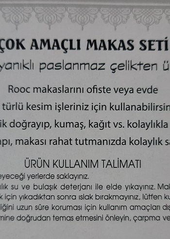 ROOC 3 lü çok amaçlı makas seti. KOYU SÜTLÜ KAHVE - Görsel 5