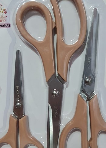 ROOC 3 lü çok amaçlı makas seti. KOYU SÜTLÜ KAHVE - Görsel 2