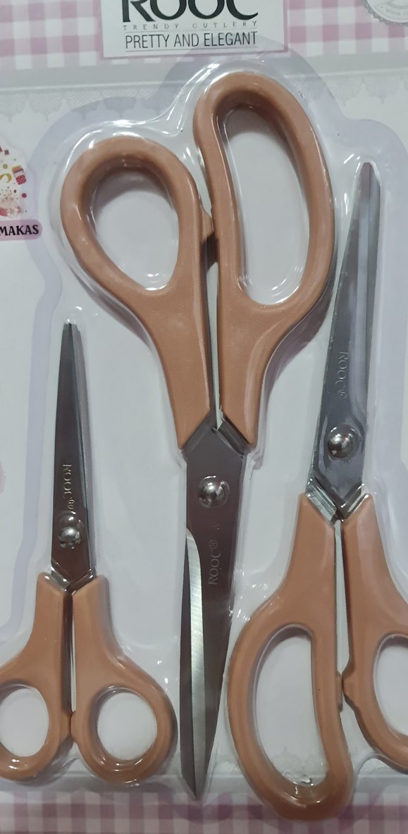 ROOC 3 lü çok amaçlı makas seti. KOYU SÜTLÜ KAHVE - Görsel 2