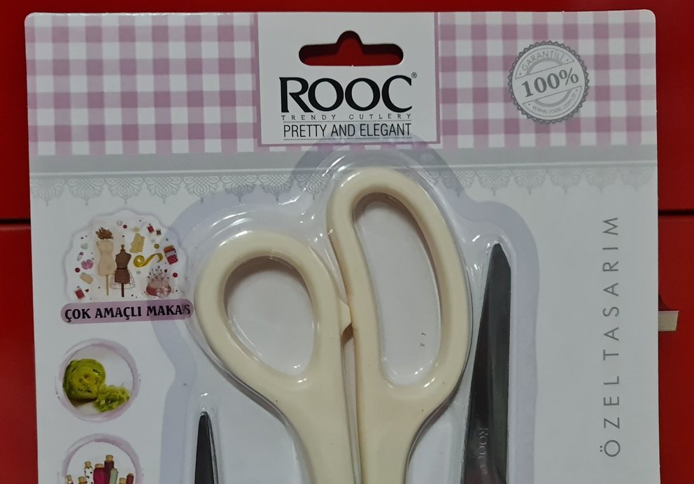 ROOC 3 lü çok amaçlı makas seti. KREM Renginde. Sıfır. - Görsel 3