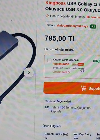 Diğer 8in1 4K Type-C Çoklayıcı Hub