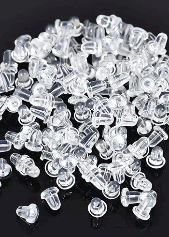 Beden altın Renk 50 adet silikon küpe arkalığı. Kutusunda. 1 kutuda 50 adet var.