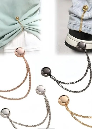 2 adet çok yönlü manyetik giysi klipsi SİYAH. - Görsel 3